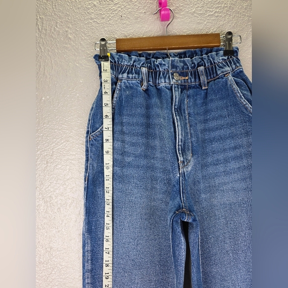 Bdg Urban Outfitters Pull On Mom High-Waisted 100% Cotton Stretch Jeans Size 24 - Picture 10 of 14